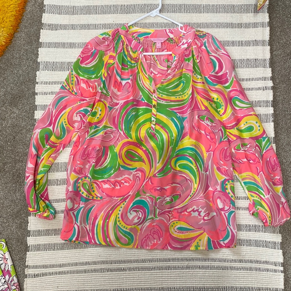 Lilly Pulitzer flamingo print top